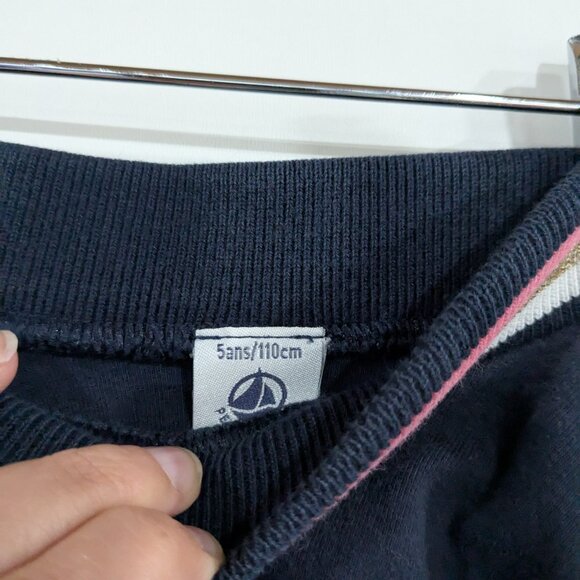Petit Bateau Jersey Circle Skirt Navy Blue Size 5 - Picture 2 of 3